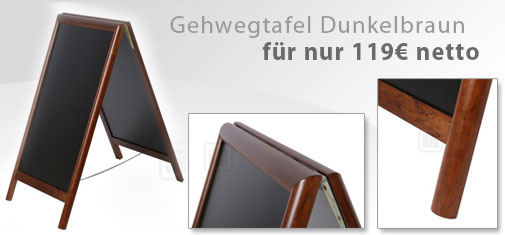 Werbeaufsteller-Dunkelbraun Werbeaufsteller-Dunkelbraun